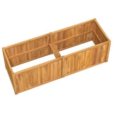 Plantenbak verhoogd 150x50x50 cm massief teakhout - AllerleiShop