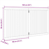 Hondenhek inklapbaar 2 panelen 160 cm populierenhout bruin - AllerleiShop