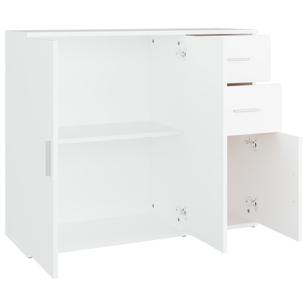 Dressoir 91x29,5x75 cm bewerkt hout wit - AllerleiShop