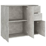 Dressoir 91x29,5x75 cm bewerkt hout betongrijs - AllerleiShop