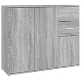 Dressoir 91x29,5x75 cm bewerkt hout grijs sonoma eikenkleurig - AllerleiShop