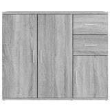 Dressoir 91x29,5x75 cm bewerkt hout grijs sonoma eikenkleurig - AllerleiShop