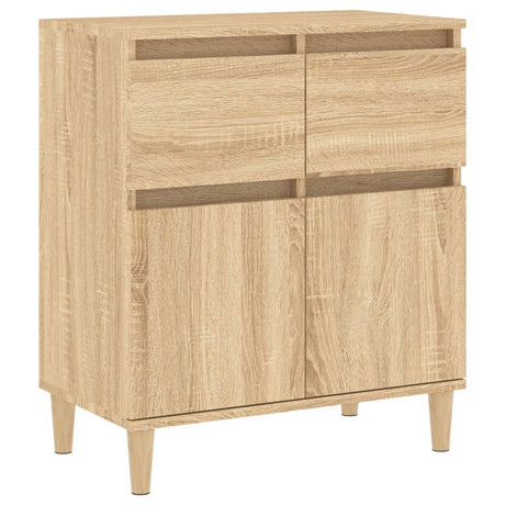 Dressoir 60x35x70 cm bewerkt hout sonoma eikenkleurig - AllerleiShop