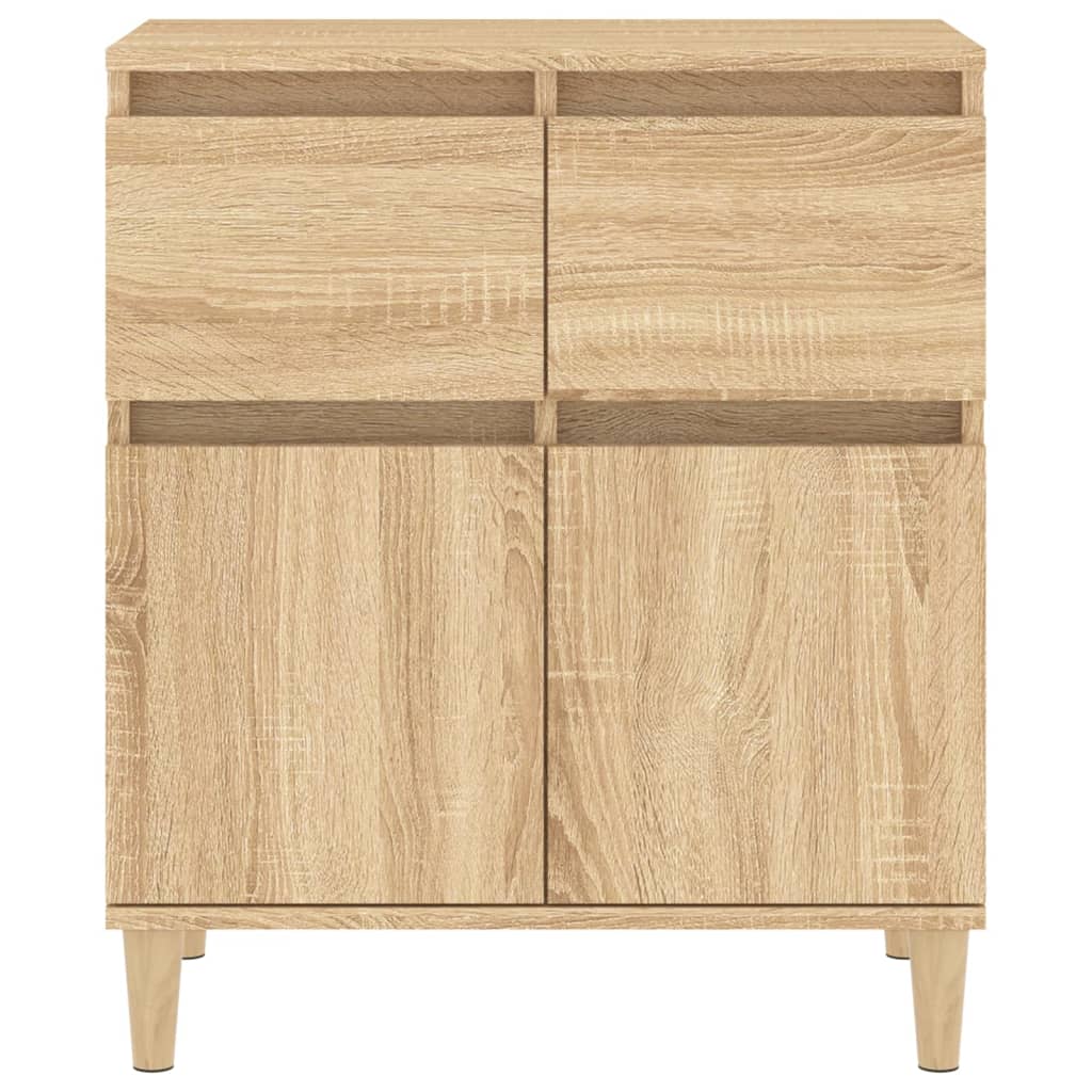 Dressoir 60x35x70 cm bewerkt hout sonoma eikenkleurig - AllerleiShop