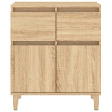 Dressoir 60x35x70 cm bewerkt hout sonoma eikenkleurig - AllerleiShop