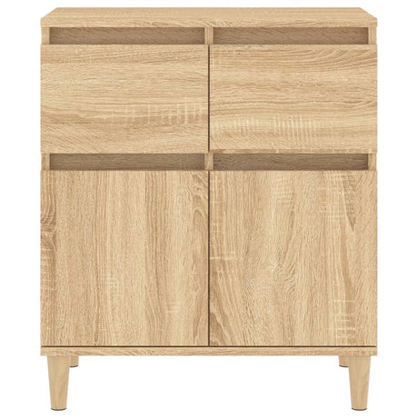 Dressoir 60x35x70 cm bewerkt hout sonoma eikenkleurig - AllerleiShop