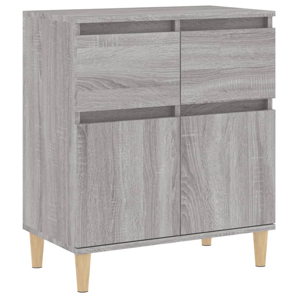 Dressoir 60x35x70 cm bewerkt hout grijs sonoma eikenkleurig - AllerleiShop