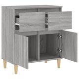 Dressoir 60x35x70 cm bewerkt hout grijs sonoma eikenkleurig - AllerleiShop