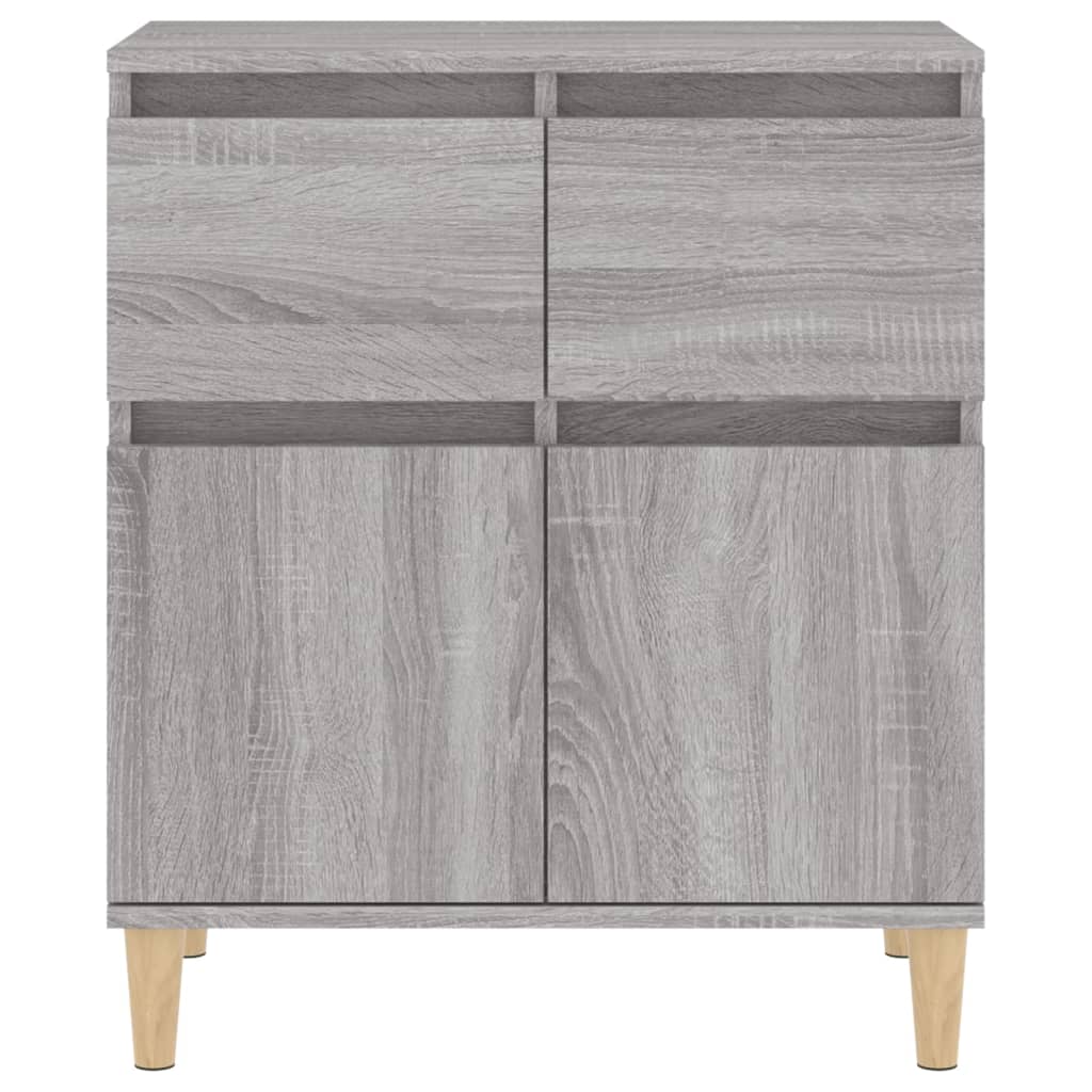 Dressoir 60x35x70 cm bewerkt hout grijs sonoma eikenkleurig - AllerleiShop