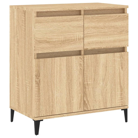 Dressoir 60x35x70 cm bewerkt hout sonoma eikenkleurig - AllerleiShop