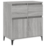 Dressoir 60x35x70 cm bewerkt hout grijs sonoma eikenkleurig - AllerleiShop