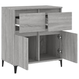 Dressoir 60x35x70 cm bewerkt hout grijs sonoma eikenkleurig - AllerleiShop