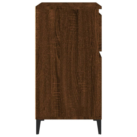 Dressoir 60x35x70 cm bewerkt hout bruin eikenkleur - AllerleiShop