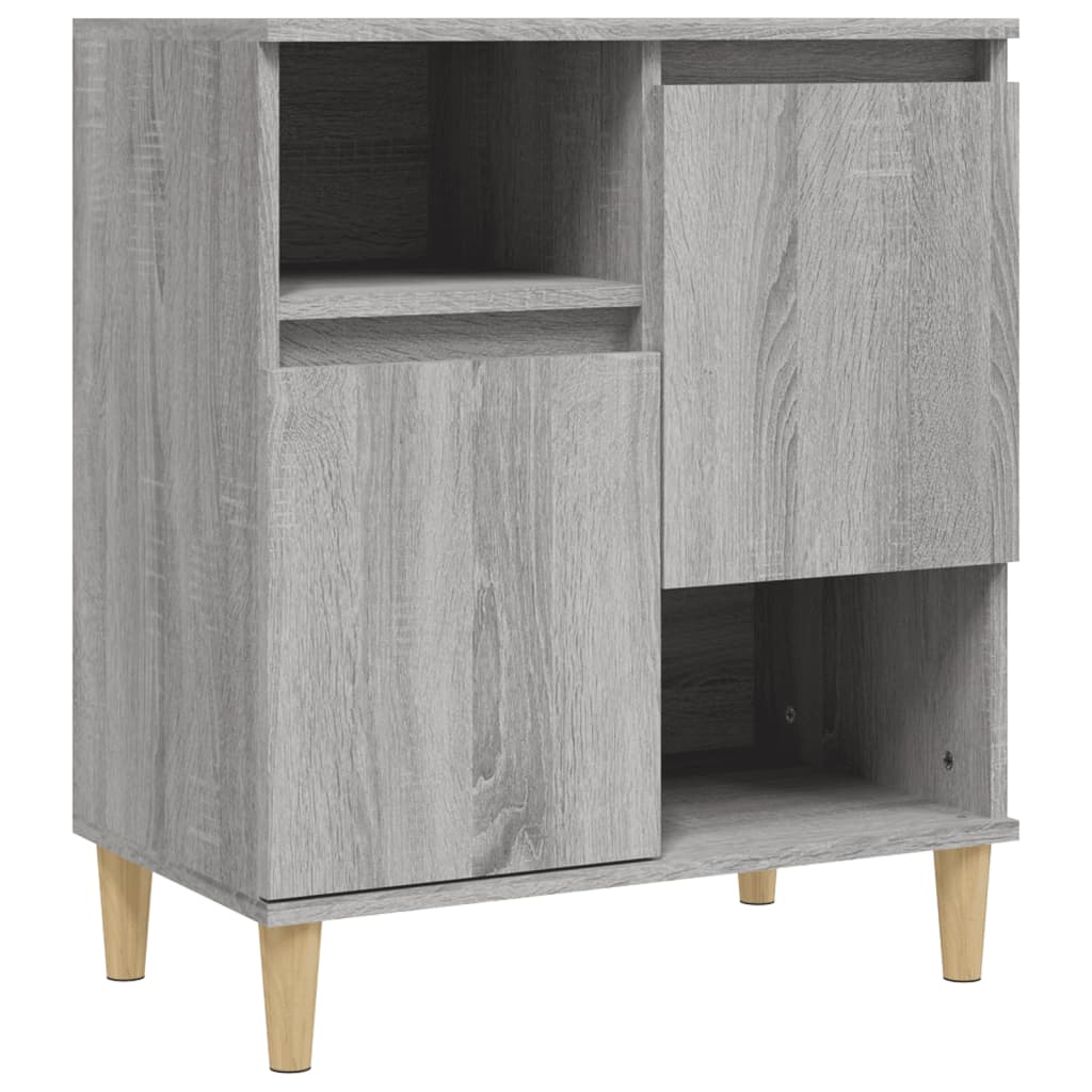 Dressoir 60x35x70 cm bewerkt hout grijs sonoma eikenkleurig - AllerleiShop