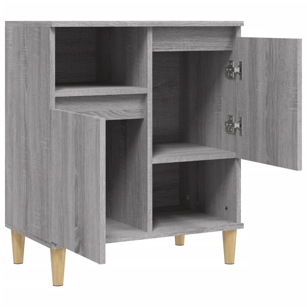 Dressoir 60x35x70 cm bewerkt hout grijs sonoma eikenkleurig - AllerleiShop