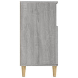 Dressoir 60x35x70 cm bewerkt hout grijs sonoma eikenkleurig - AllerleiShop