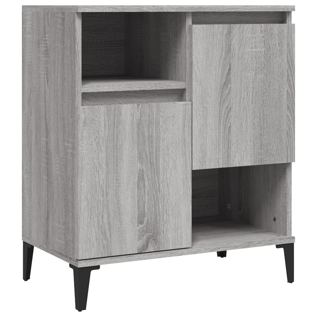 Dressoir 60x35x70 cm bewerkt hout grijs sonoma eikenkleurig - AllerleiShop