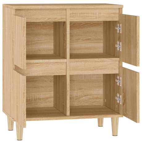 Dressoir 60x35x70 cm bewerkt hout sonoma eikenkleurig - AllerleiShop