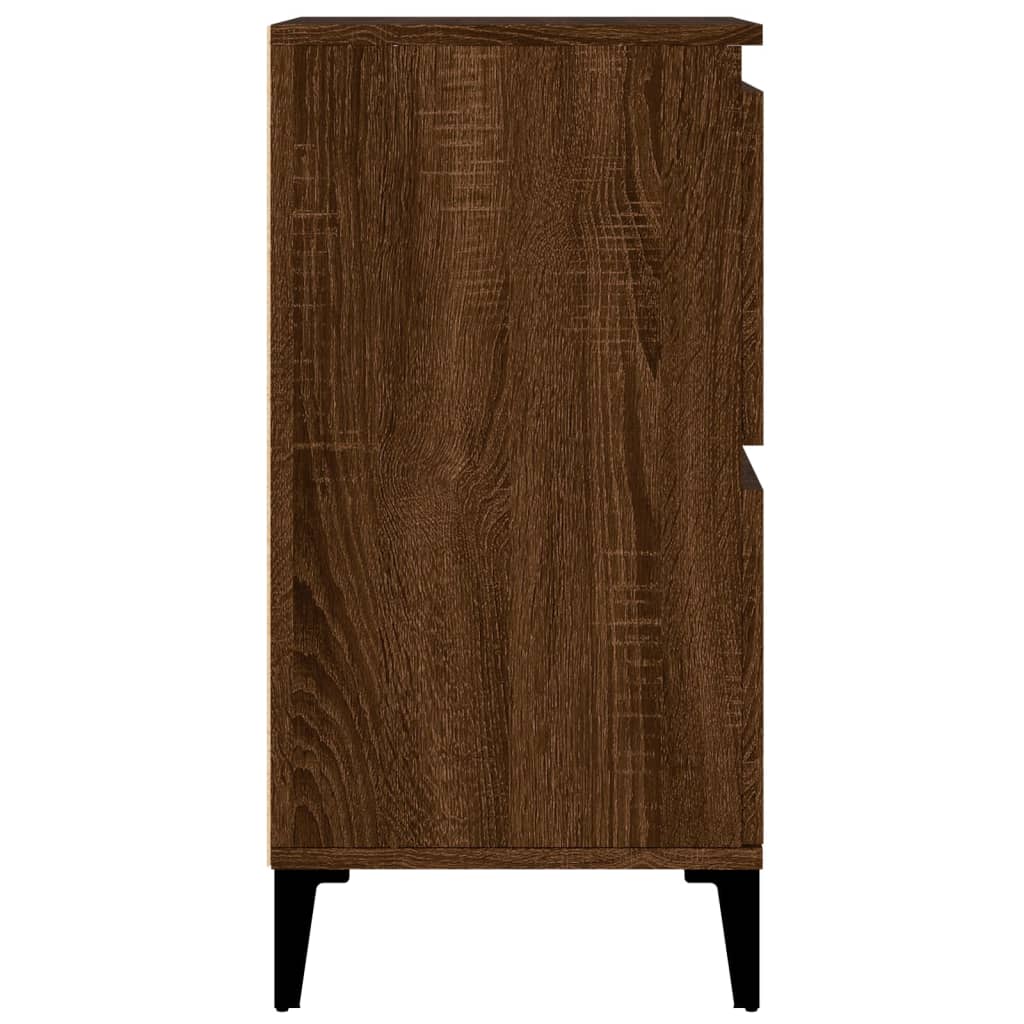 Dressoir 60x35x70 cm bewerkt hout bruin eikenkleur - AllerleiShop