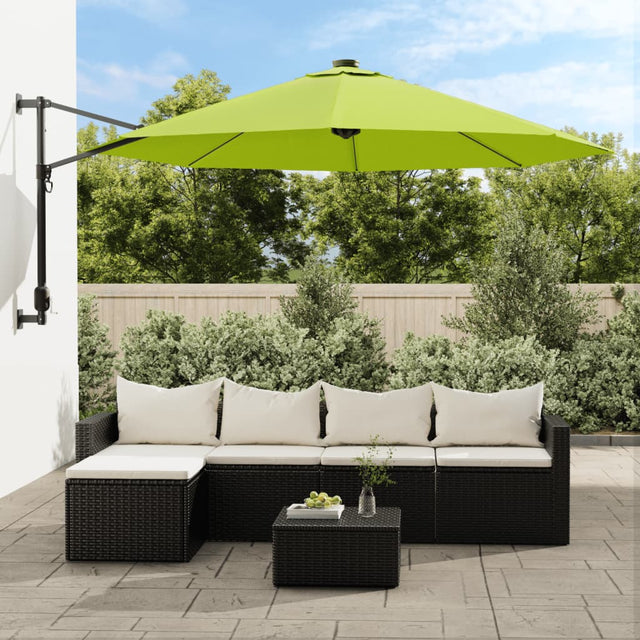 Wandparasol 290 cm appelgroen - AllerleiShop