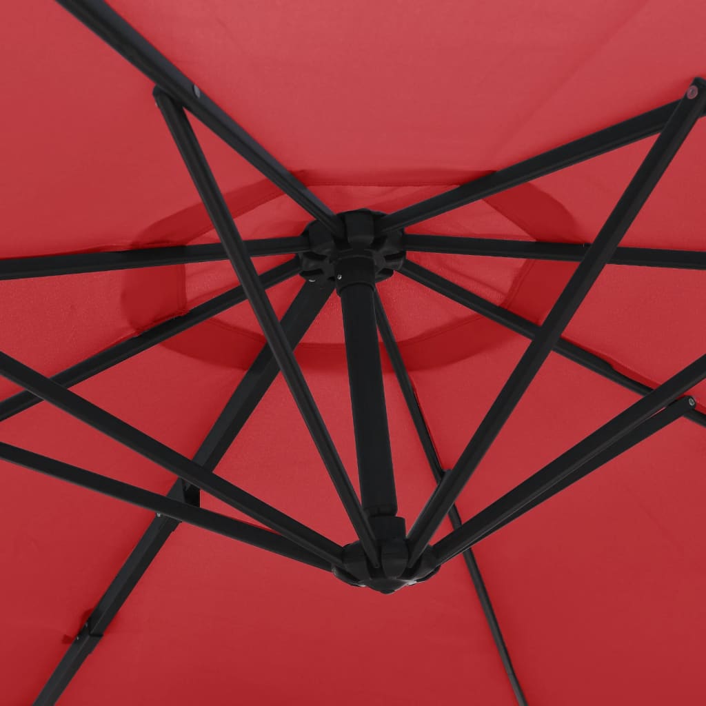 Wandparasol 290 cm felrood - AllerleiShop