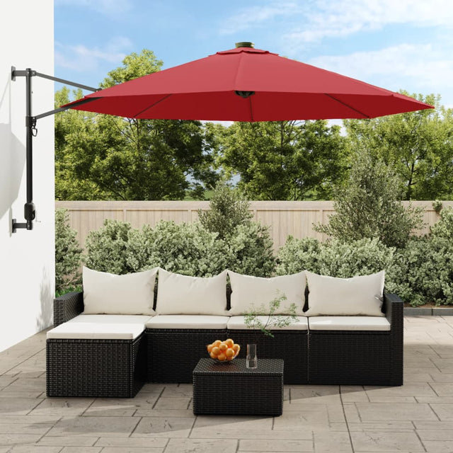 Wandparasol 290 cm felrood - AllerleiShop