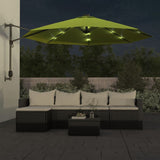 Wandparasol met LEDs 290 cm appelgroen - AllerleiShop