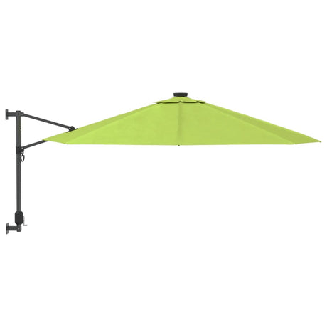 Wandparasol met LEDs 290 cm appelgroen - AllerleiShop