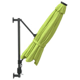 Wandparasol met LEDs 290 cm appelgroen - AllerleiShop