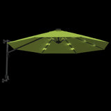 Wandparasol met LEDs 290 cm appelgroen - AllerleiShop