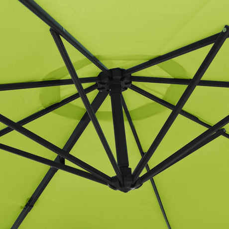 Wandparasol met LEDs 290 cm appelgroen - AllerleiShop