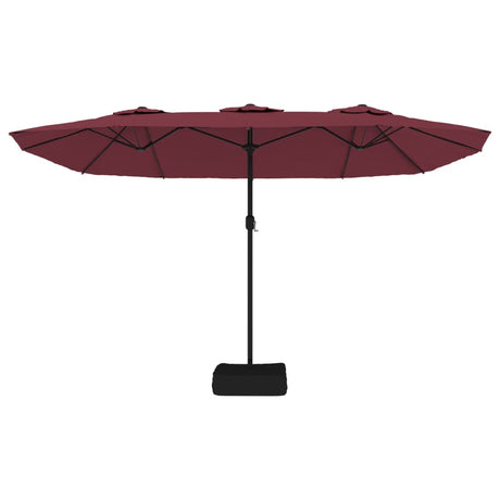 Parasol dubbel dak 449x245 cm bordeauxrood - AllerleiShop