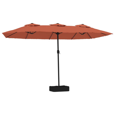 Parasol dubbel dak 449x245 cm terracottakleurig - AllerleiShop