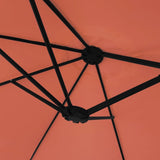 Parasol dubbel dak 449x245 cm terracottakleurig - AllerleiShop