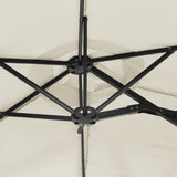 Parasol dubbel dak 316x240 cm zandwit - AllerleiShop