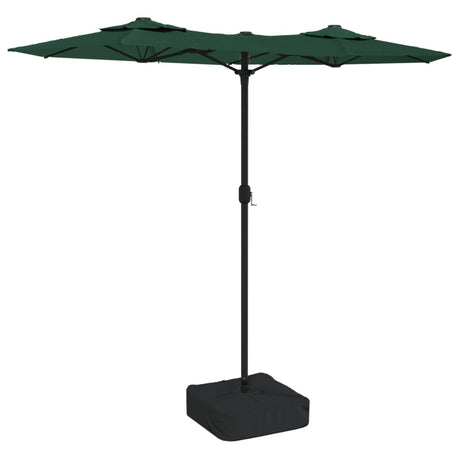 Parasol dubbel dak 316x240 cm groen - AllerleiShop