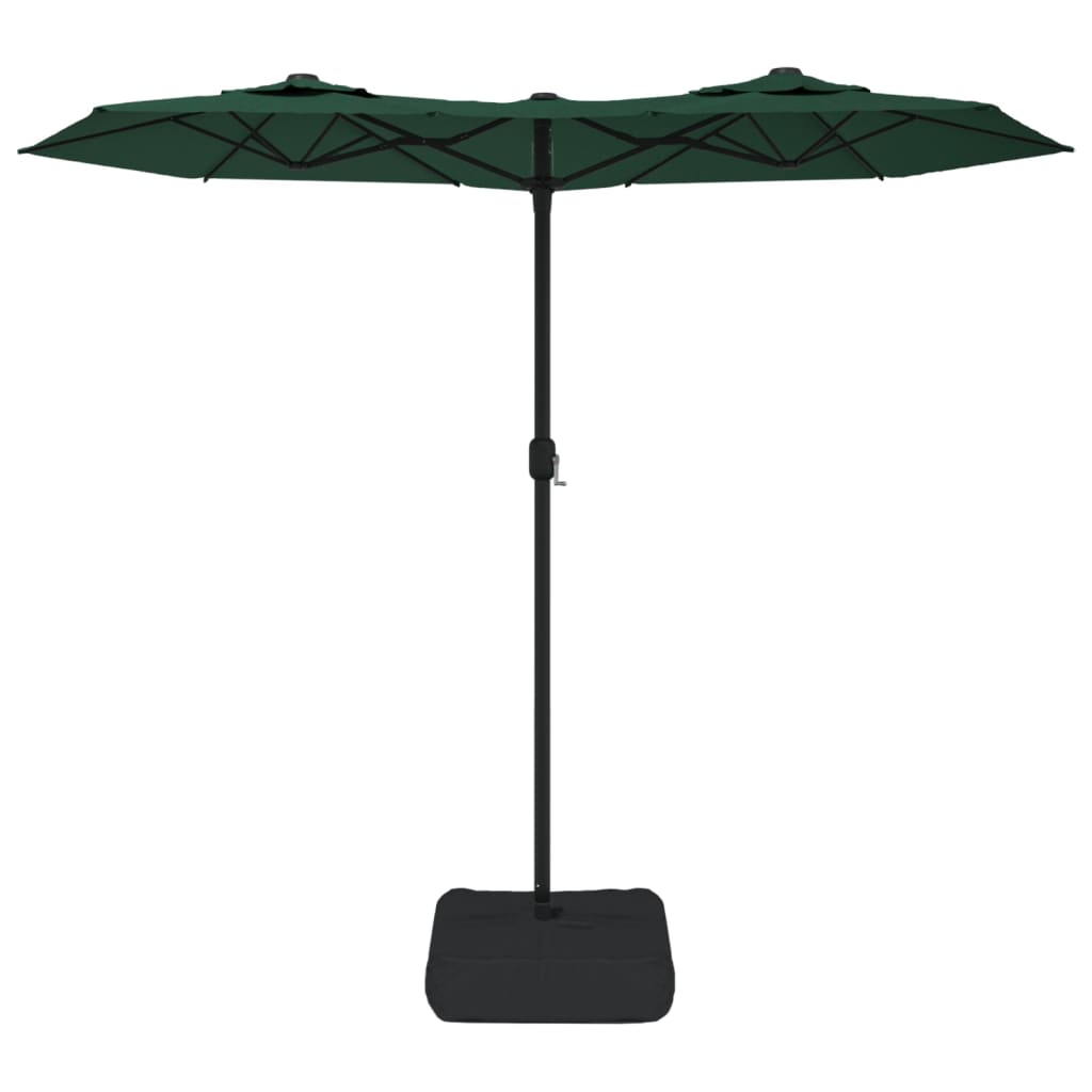 Parasol dubbel dak 316x240 cm groen - AllerleiShop