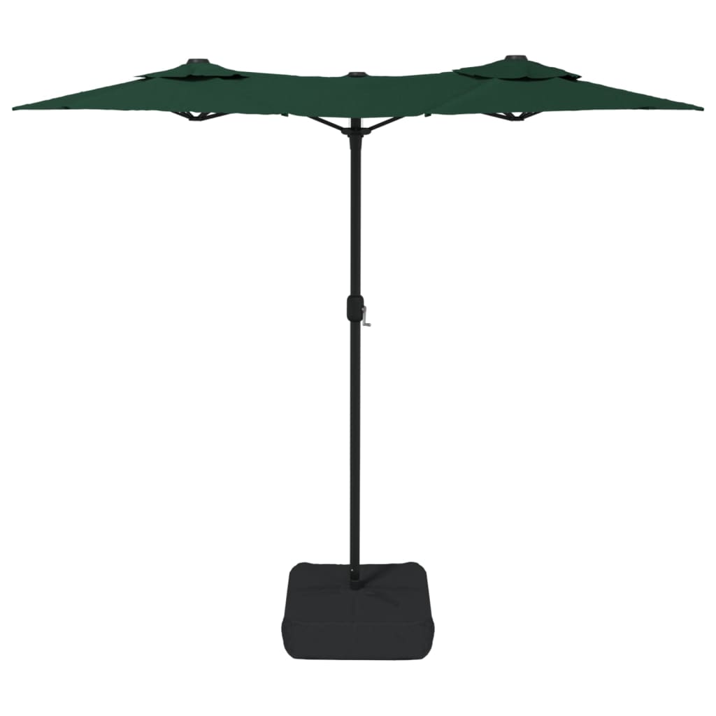 Parasol dubbel dak 316x240 cm groen - AllerleiShop