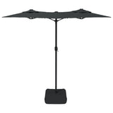 Parasol dubbel dak 316x240 cm antracietkleurig - AllerleiShop