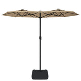 Parasol dubbel dak 316x240 cm taupe - AllerleiShop