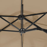 Parasol dubbel dak 316x240 cm taupe - AllerleiShop