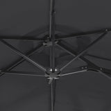 Parasol dubbel dak 316x240 cm zwart - AllerleiShop