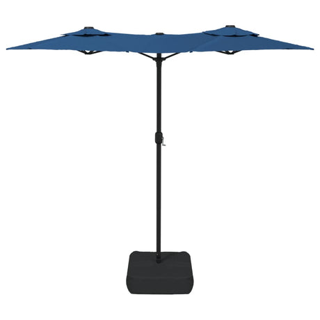 Parasol dubbel dak 316x240 cm azuurblauw - AllerleiShop