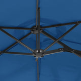 Parasol dubbel dak 316x240 cm azuurblauw - AllerleiShop