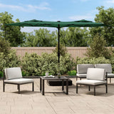 Parasol dubbel met LED's 316x240 cm groen - AllerleiShop