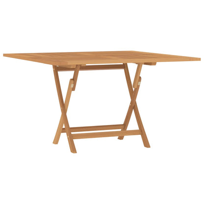 Tuintafel inklapbaar 110x110x75 cm massief teakhout - AllerleiShop