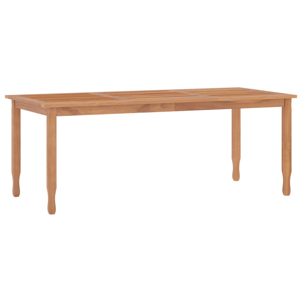 Tuintafel 200x90x75 cm massief teakhout - AllerleiShop