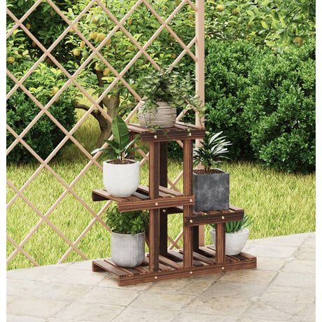 Plantenstandaard 58x25x51 cm massief vurenhout - AllerleiShop