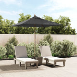 Parasol met houten paal 198x198x231 cm antracietkleurig - AllerleiShop