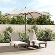 Parasol met houten paal 300x300x273 cm zandkleurig - AllerleiShop